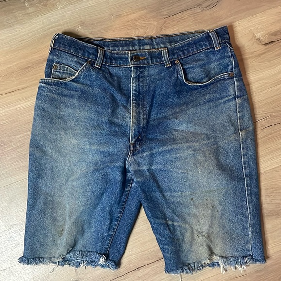 Levi's Other - Vintage Levi's Orange Tab 619 Cut Off Denim Blue Jean Shorts. 34 Waist.
